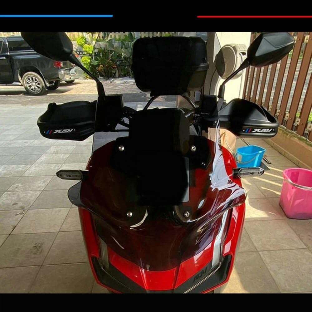 Guardamanos para Moto para Hon&da XADV X-ADV 750 X ADV 750 XADV750 Protectores Mano para Motocicleta Palancas De Embrague De Freno Protector Parabrisas con Logotipo(1)
