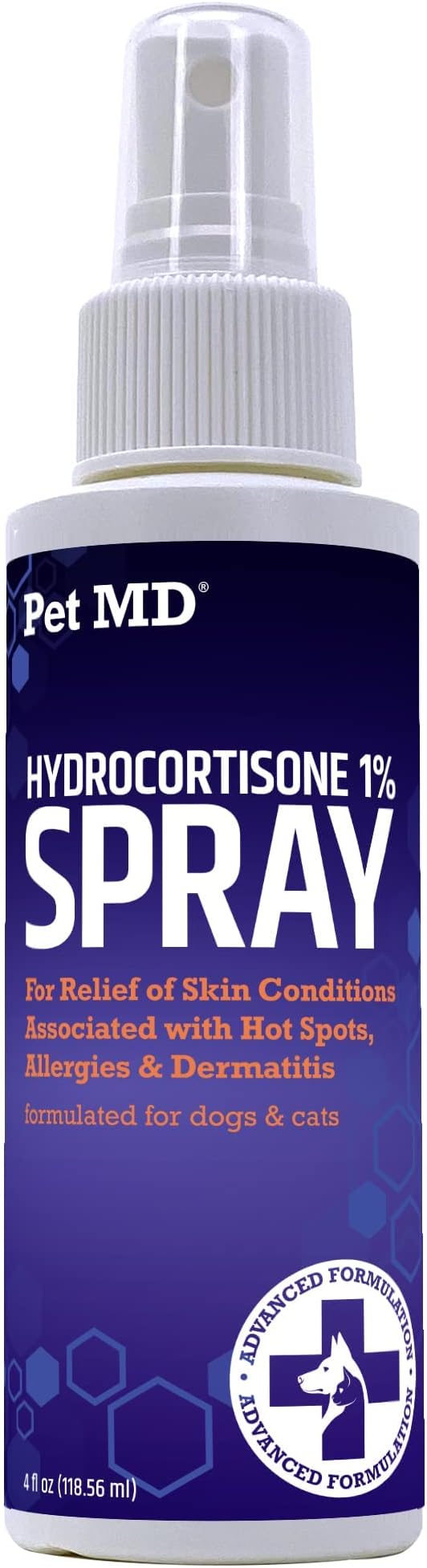 Pet MD Hydrocortisone Spray for Dogs, Cats, Horses Itch