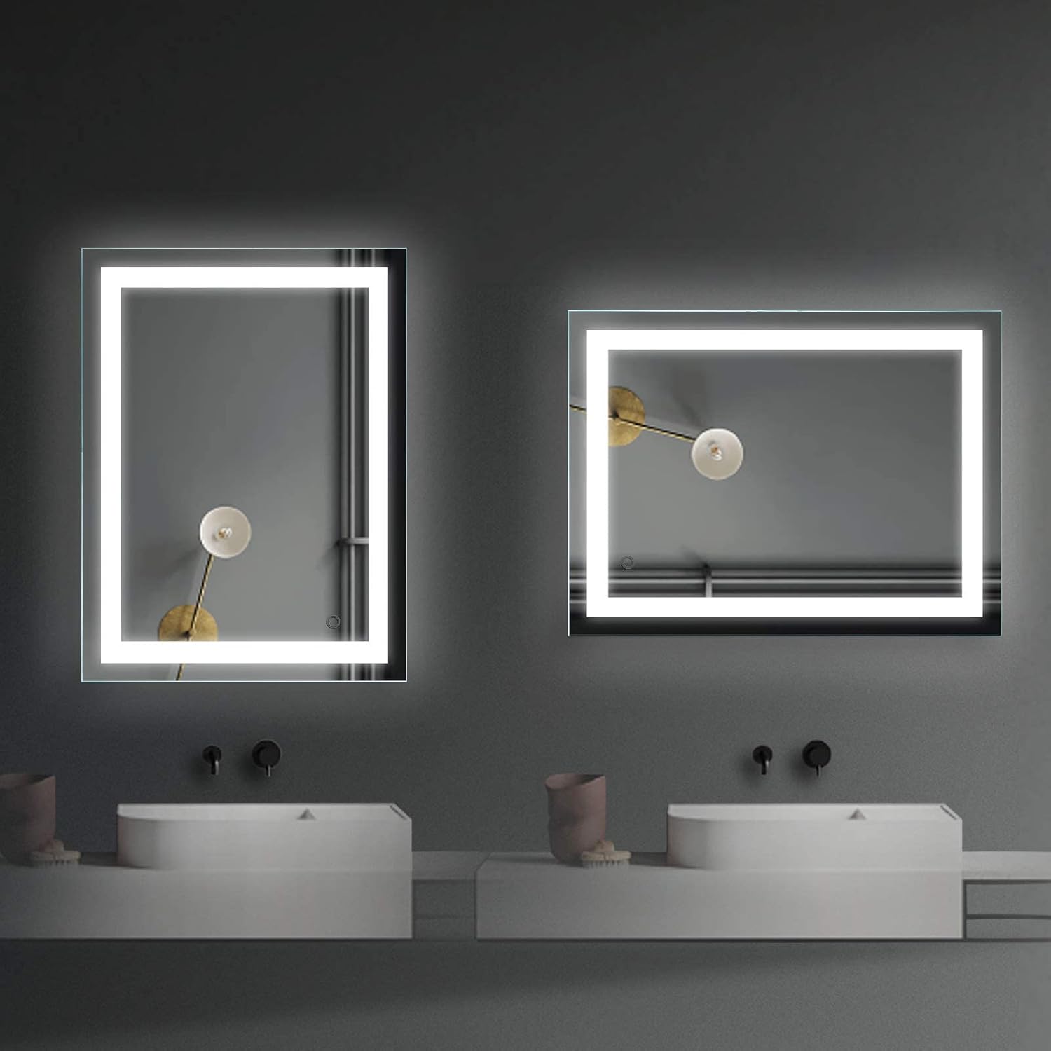DIY Bathroom Mirror Light Rispa