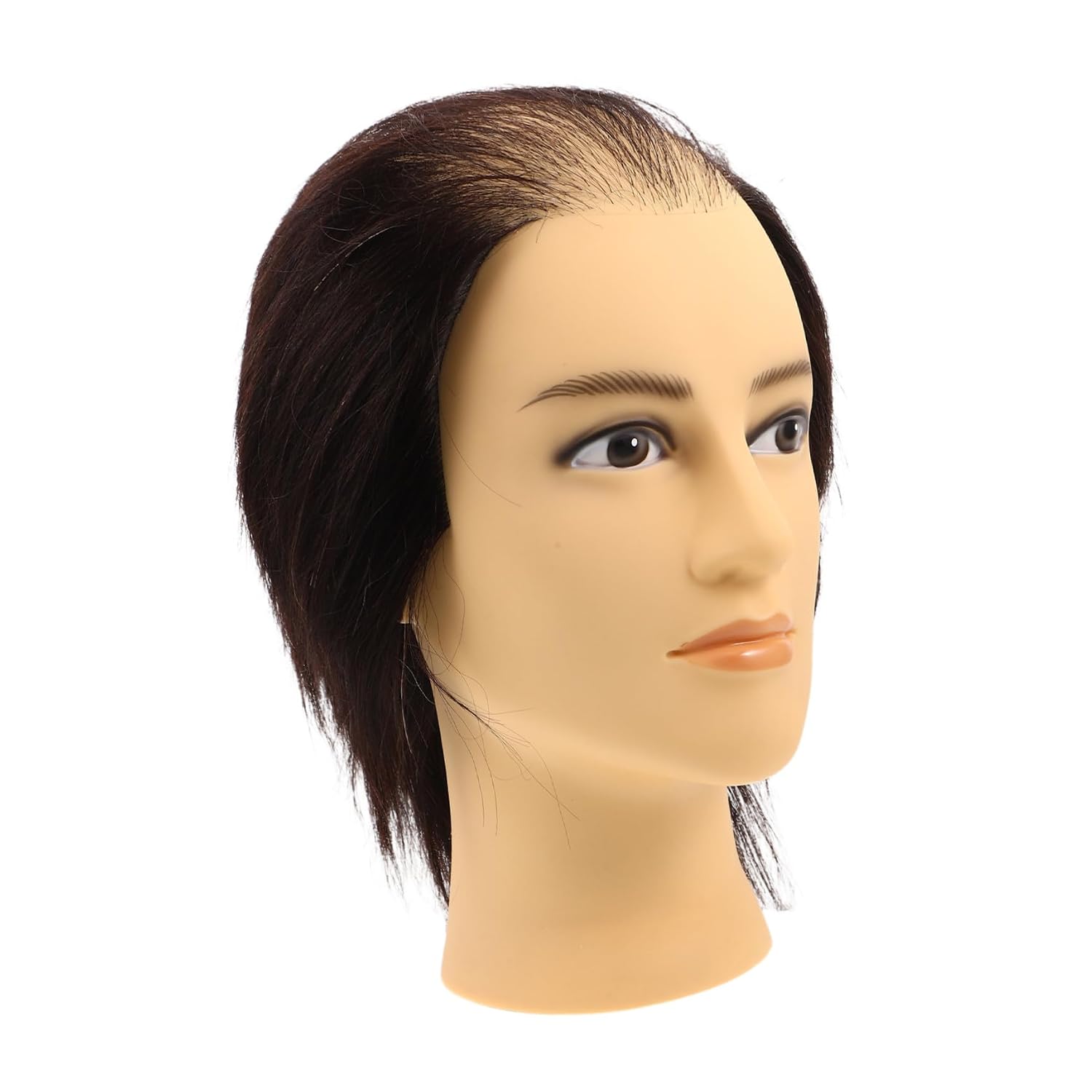 Barber Mannequin Head for Men Styling with Adjustable Stand and Stable Practice Pvc Material for Barber Shop and Classroom Training