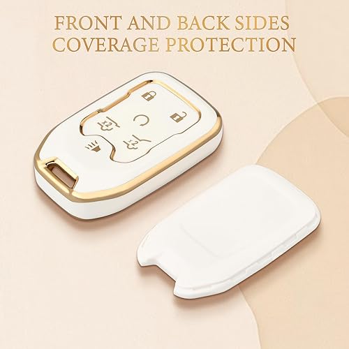 Miniatura 6 de OFFCURVE Funda para llavero con llavero para GMC YukonYukon XL Terrain Acadia Sierra, funda de TPU suave para llavero para Chevy Chevrolet Suburban