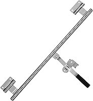 Vista 2 de ProCamp 36" Barra de Leva para Remolque Puerta Oscilante con Bisagra Barra de Leva Cerrajo Pestillo Manija de Cargo