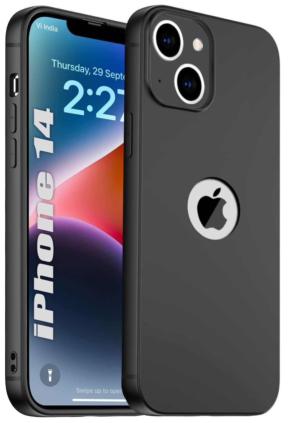 SQUIF Slim Soft Back Case for iPhone 14 Cover Ultra Thin, Flexible with Precise Camera Cuts and Extra Protection (Silicone, Black) (B0BMYLV6TS) Amazon Price History, Amazon Price Tracker