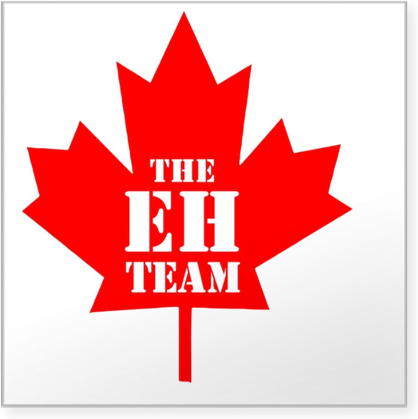 CafePress The Eh Team Square Sticker 3 X 3 Square Bumper Sticker Car Decal