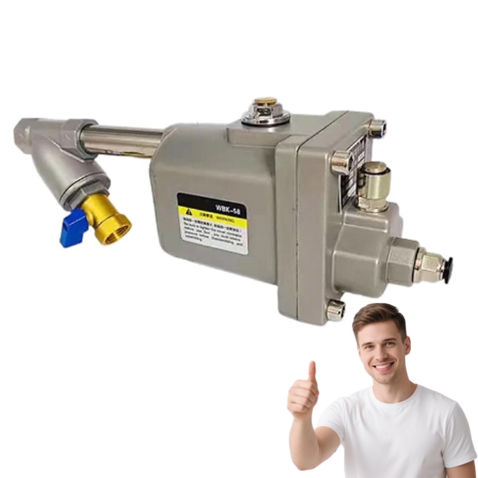 Automatyczny zawór spustowy o zerowej utracie powietrza – 1/2 do zbiorników sprężonego powietrza, filtrów, separatorów i osuszaczy z automatycznym pływakiem (zestaw WBK-58-1) (Wbk)