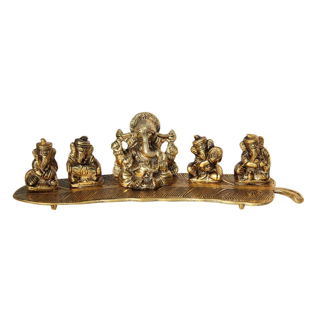 Buy Craftomanic® Metal Musical Ganesha Set of 5 Playing Instrument On
