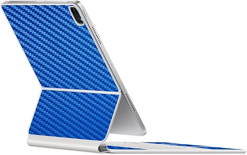 Vista 39 de SopiGuard Skin for 2021 Magic Keyboard Case 12.9 - Adhesivo de vinilo de precisión de borde a borde superior, teclado y panel trasero (gris carbono)