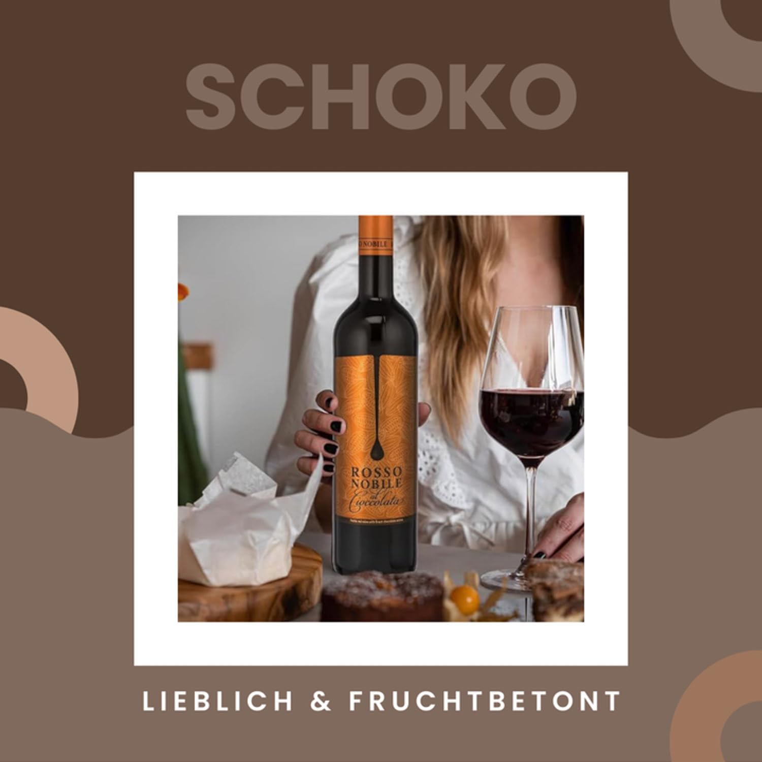 Weinpaket 'Verführerische Vielfalt' | 6 x 0,75 L Set Rosso Nobile | Vanille, Schokolade, Kirsche, Nougat, Marzipan, Espresso