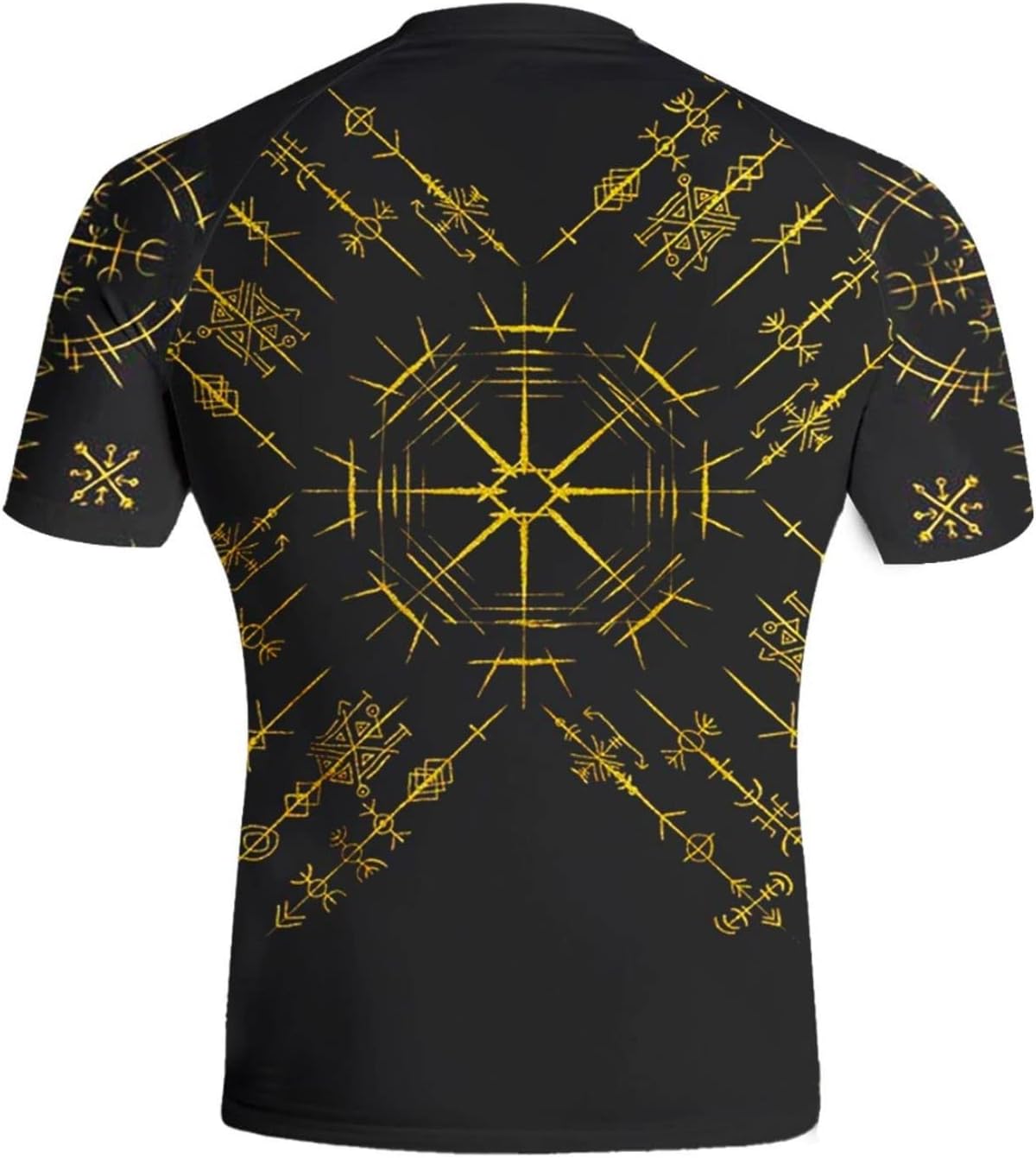 HYPEWAVE Viking Print 3D Never Fade Rash Guard Men, Ultra Soft Compression Shirt UPF 50+ Stretchable Fabric Gift BJJ - Image 2