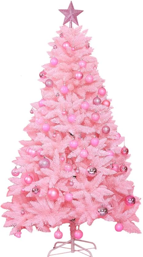 Amazon Co Jp クリスマスツリー クリスマスツリーピンクの人工木家庭の休日の装飾品モールデコレーションツリー Color Pink Size 180cm 70 9 Inch ホーム キッチン