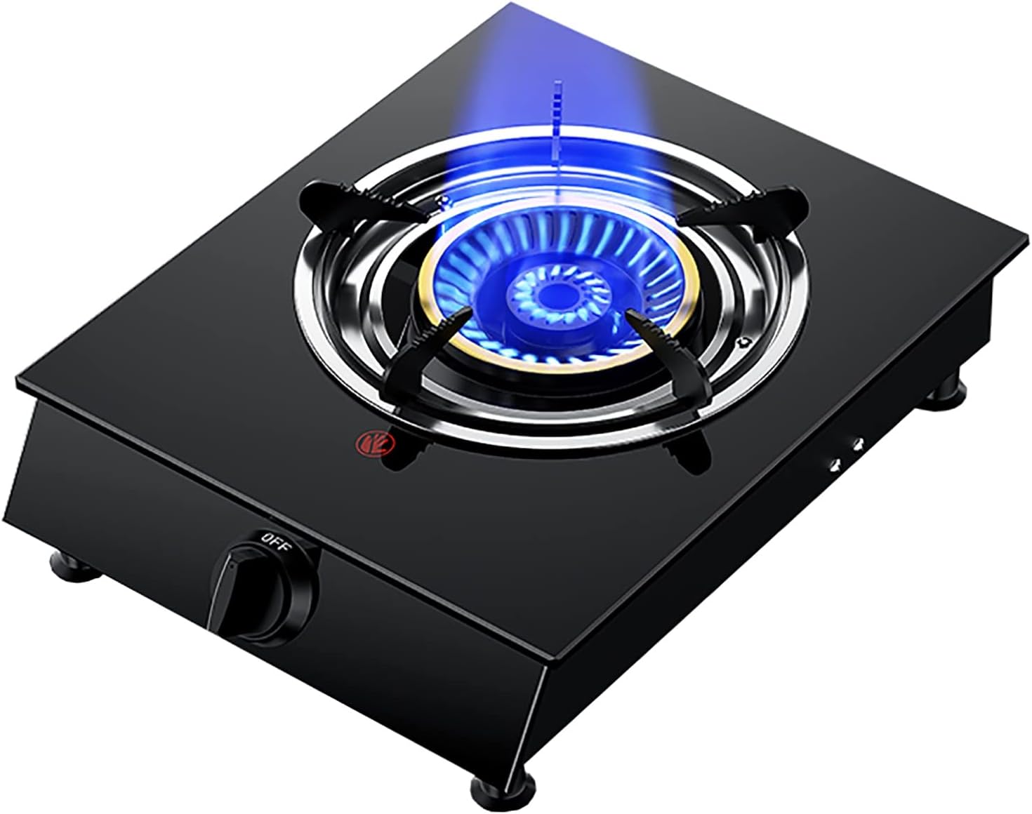 Gas cooktop Desktop Burner Cooker gas hob Hob 4.2KW Stove ， Cast Iron LPG Camping, For Warming, Cooking, Boiling, Frying, Simmering(G)
