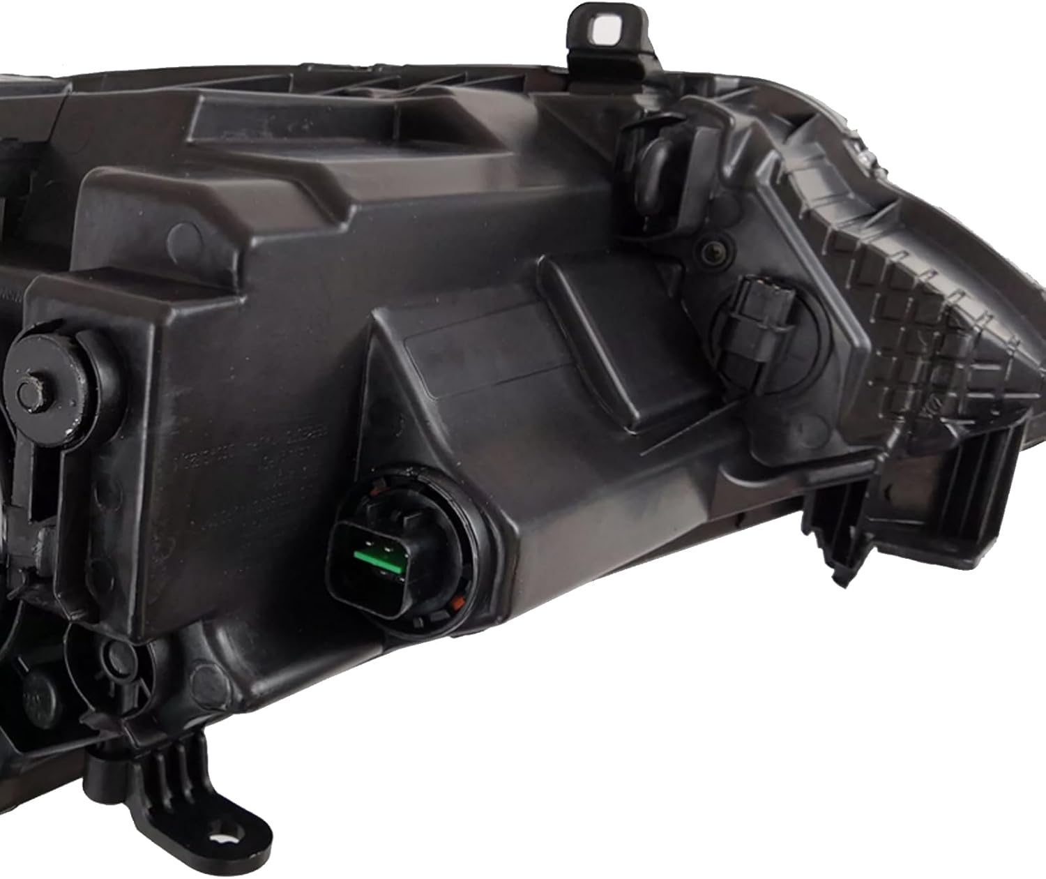 Headlights Fit for 2012-2014 Hyundai Accent Halogen Headlamp Replacement Black and Chrome Housing Amber Reflector LH+RH without Halogen Bulb