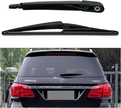 AUCERAMIC Rear Windshield Back Wiper Arm with Blade Replacement for Mercedes Benz ML-Class 2006-2015 ML350 W164, 2016-2018 GLE-Class GLE350 W166 GLE43 AMG Replace# 1648200744 A0009982921