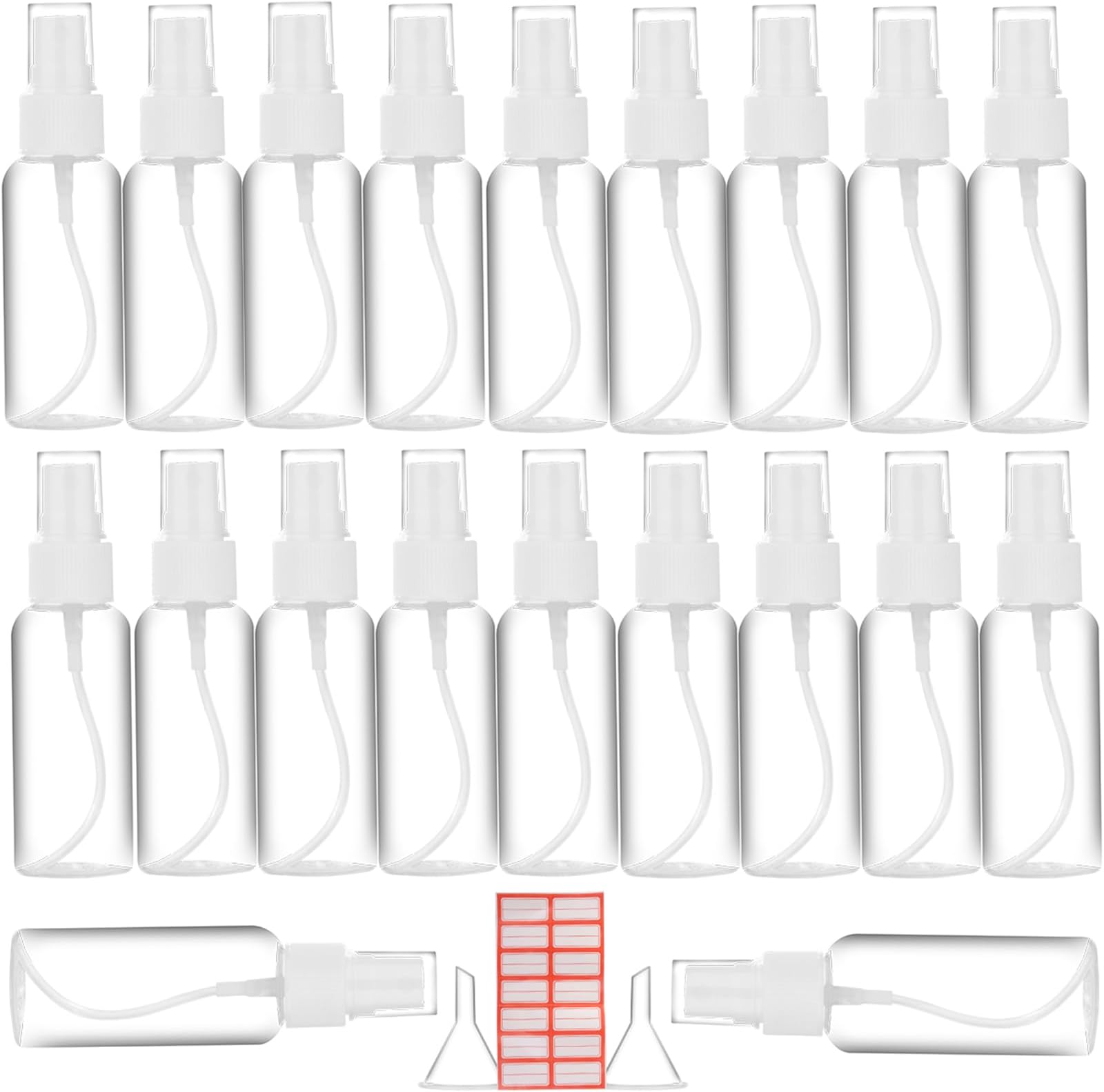 Empty Fine Mist Spray Bottles, 20pack-50ml-plastic
