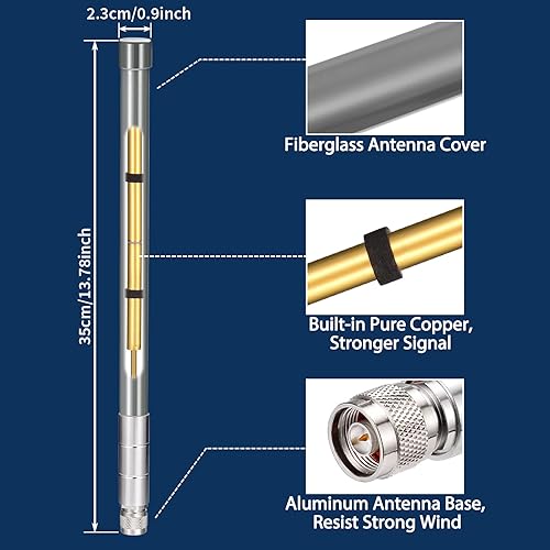 Miniatura 3 de Bingfu La antena Lora de 915 MHz supera a las antenas de helio de 5.8 dbi 8 dbi en algunos casos de uso, 4 dbi con cable de 10 pies para MNTD RAK V2