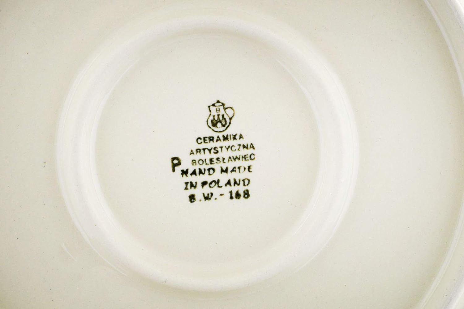 Polmedia Polish Pottery Dinner Plate - Bleeding Heart Peacock Pattern Handmade in Boleslawiec Poland by Ceramika Artystyczna + Certificate of Authenticity