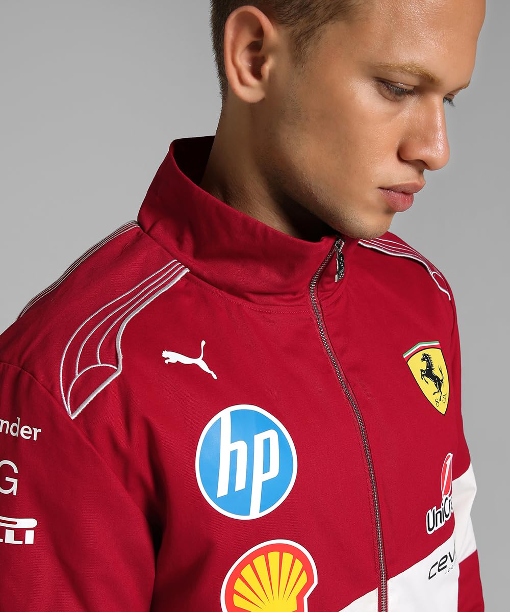PUMA Scuderia Ferrari F1 Giacca Vintage Racing Team 2025 - Rosso