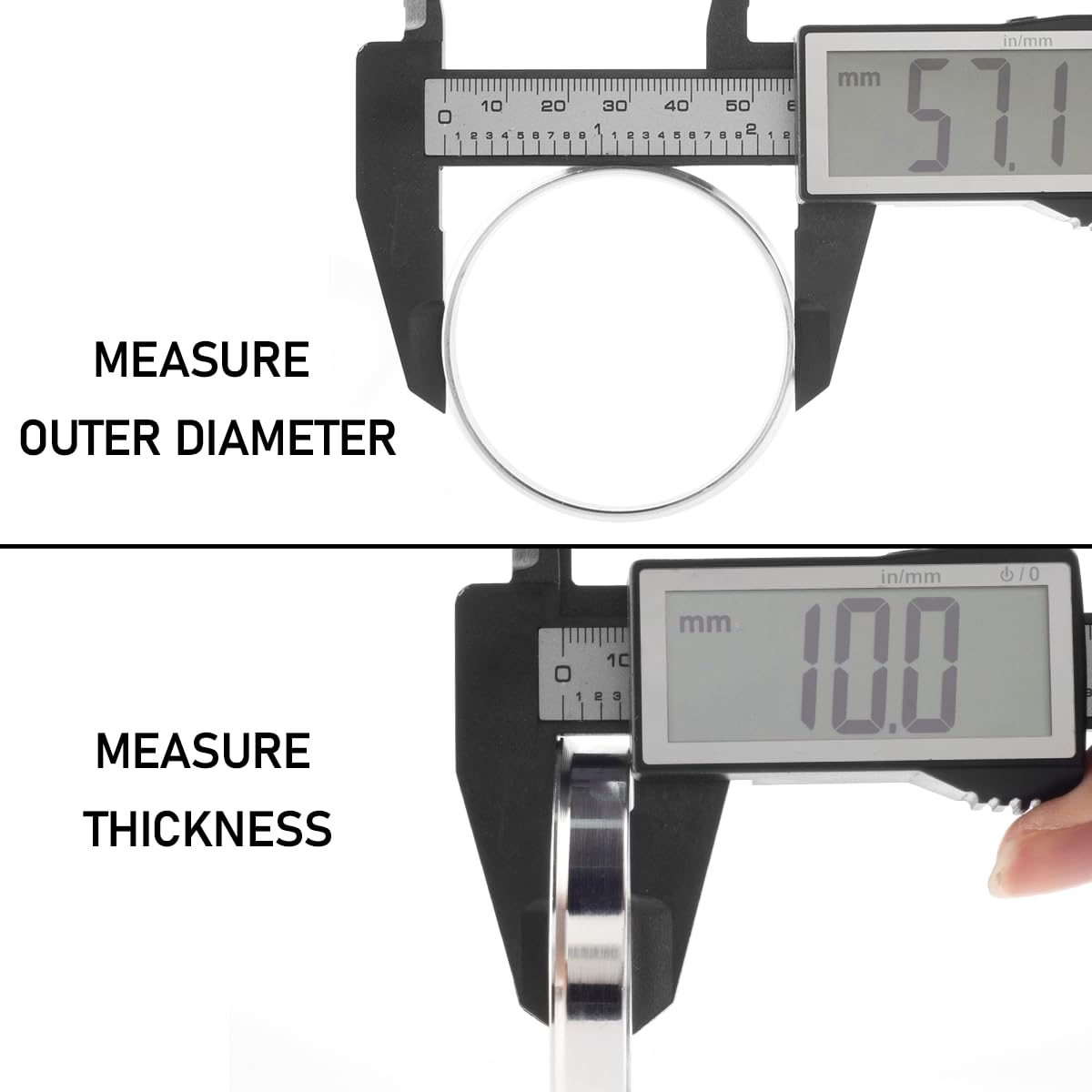 X AUTOHAUX 4x Zentrierringe 60,1 Auf 66,1mm - Kunststoff Distanzringe Für Felgen
