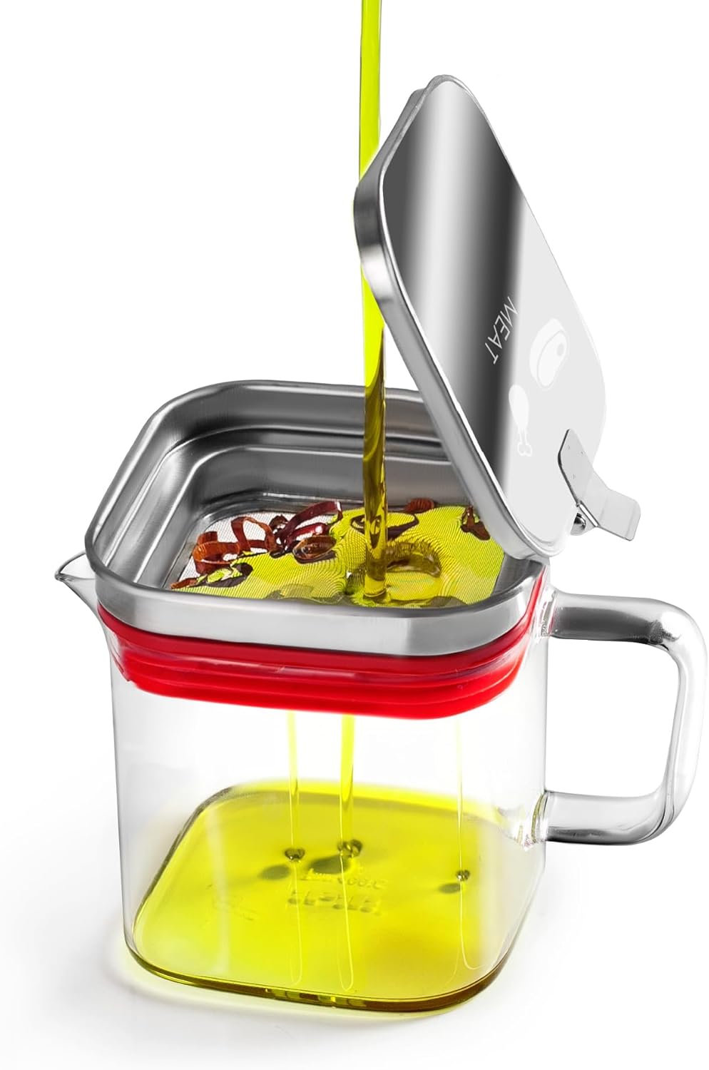 IBILI - 743550 - Square Oil Recycling Container for Meat