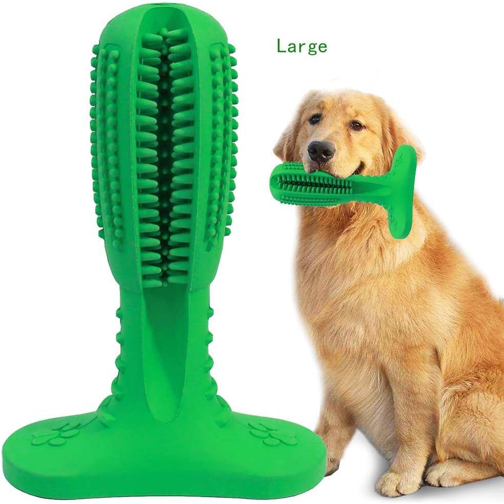 Upgraded Dog Tooth Cleaning Stick Dog Dental Stick Toothbrush, Pet Dental Oral Care Non-Toxic Natural Rubber Bite Resistant Chew Toys…