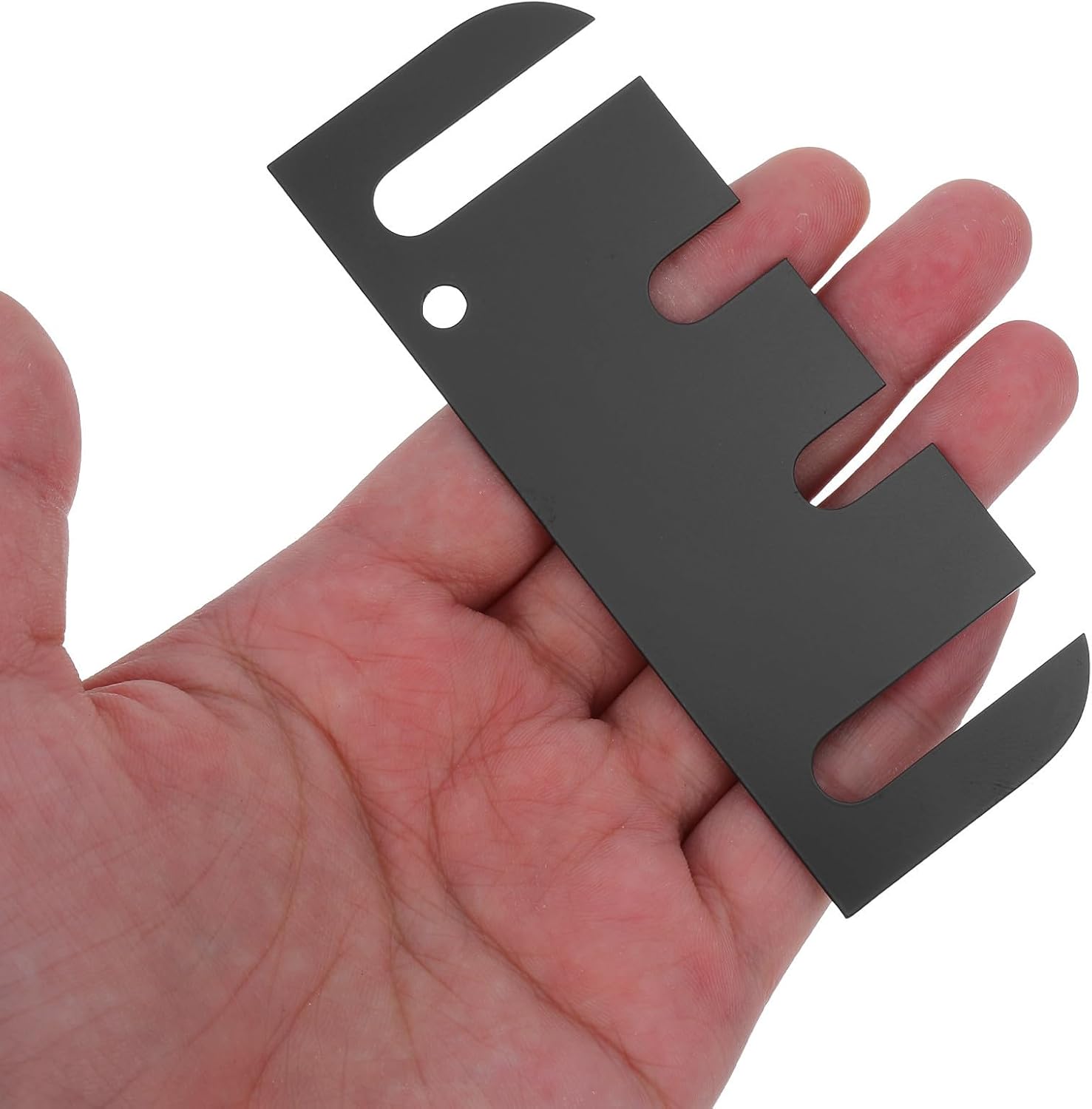 10pcs Stainless Steel Door Hinge Shims Black for Indoor Doors | Metal Spacer Pads for DIY Setup, Door Repair Parts, Noise Reduction and Vibration Control, Easy Installation Reliable Support