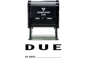 Rubber Stamp - Due by Date Stamp - Self-Inking - for Day...