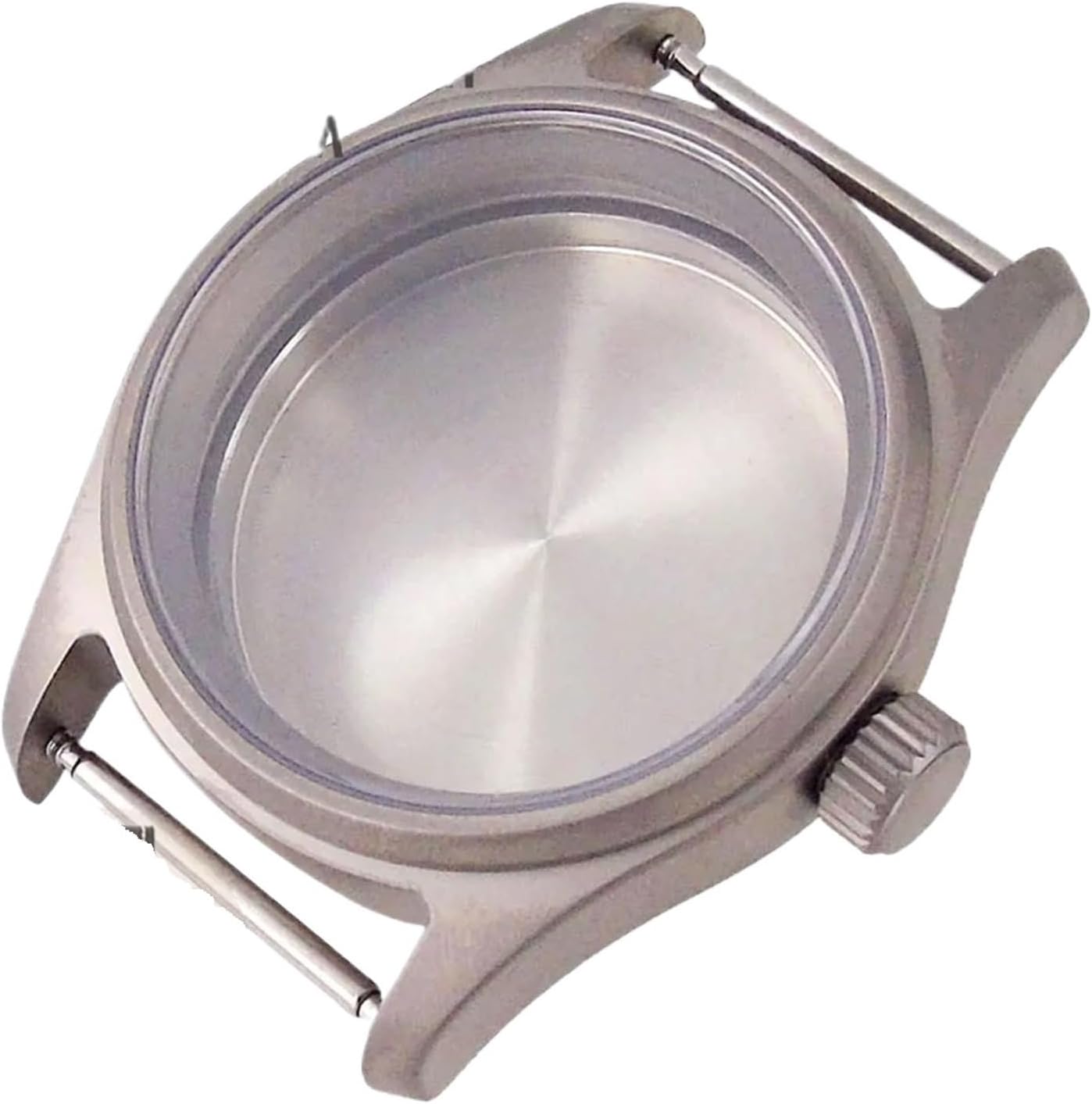 Pilot Diving Watch Case Titanium 316L Steel for NH34 NH35 NH36 NH38 NH70 PT5000 ETA2824 Sapphire 20BAR Waterproof Anti Allergy(Polished 316L case,36mm NH35 case)