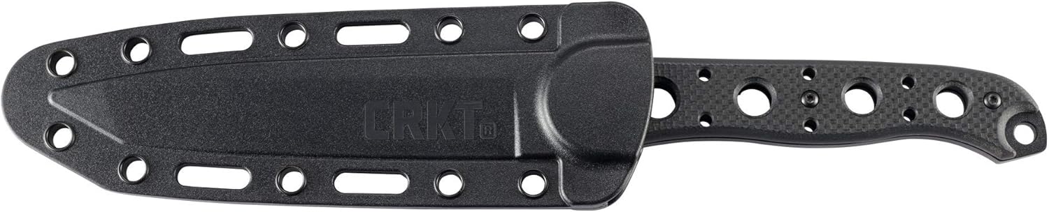 Columbia River Knife & Tool CRKT M16-13FX EDC Knife: Tanto Fixed Blade with Veff Serrations, G10 Handle with Hilt, Powder Coat Finish, Sheath