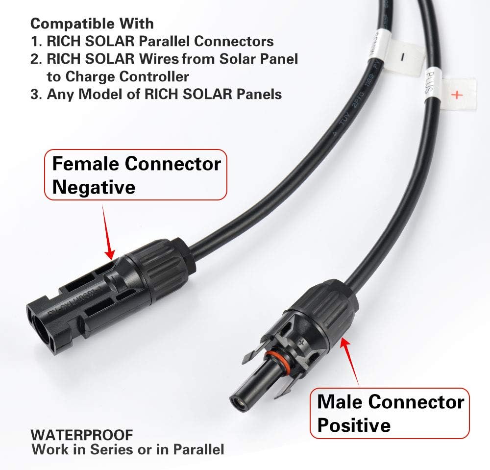 RICH SOLAR 200 Watt 12 Volt Moncrystalline Solar Panel High Efficiency Solar Module for RV Trailer Camper Marine Off Grid : Patio, Lawn & Garden