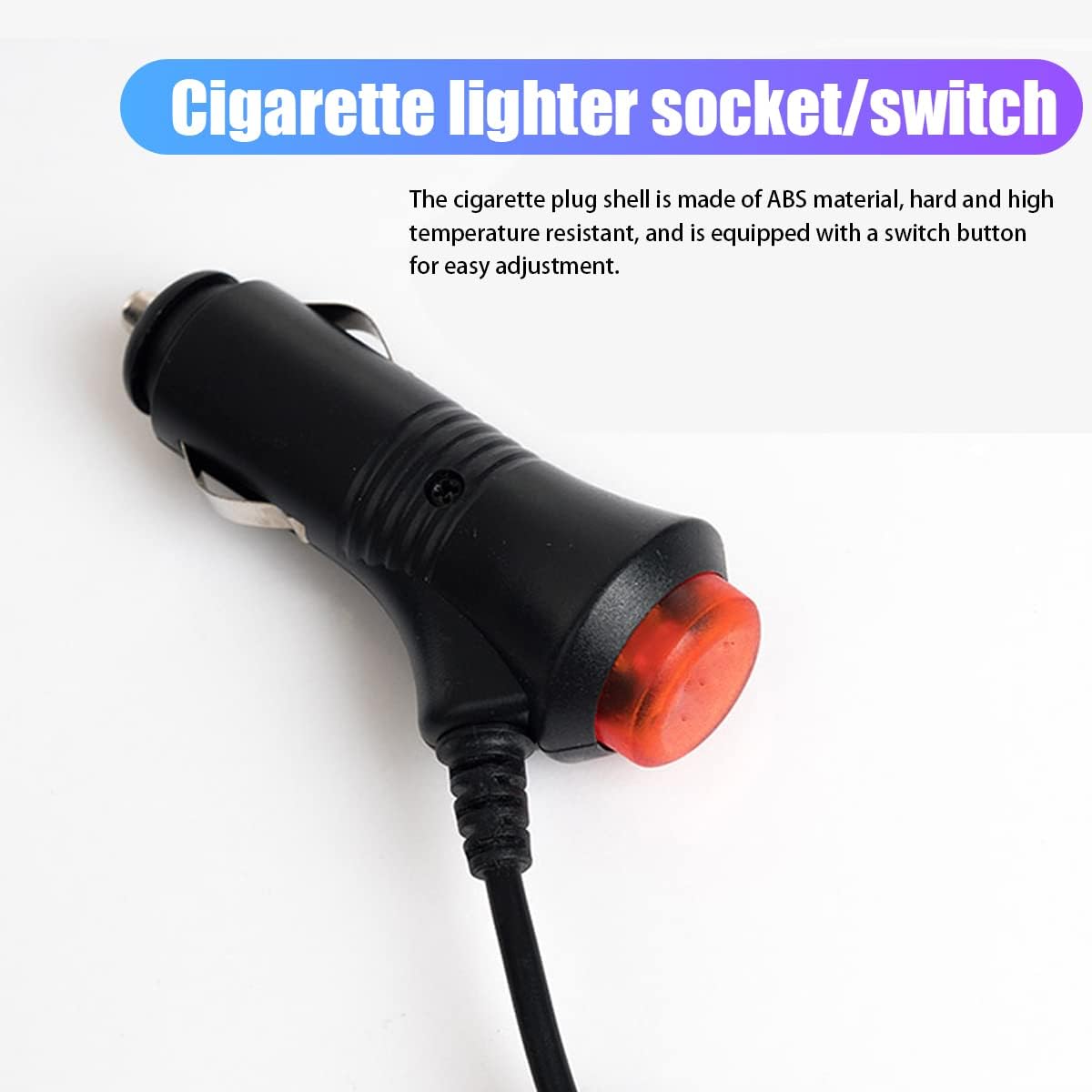 Car LED Atmosphere Lights, Auto Interior Decorative Lamp with Cigarette Adapter Plug, Under Dash Ambient Night Light 12V Car Charger, Vehicle Accessories for Truck, SUV, Sedan (Blue)
