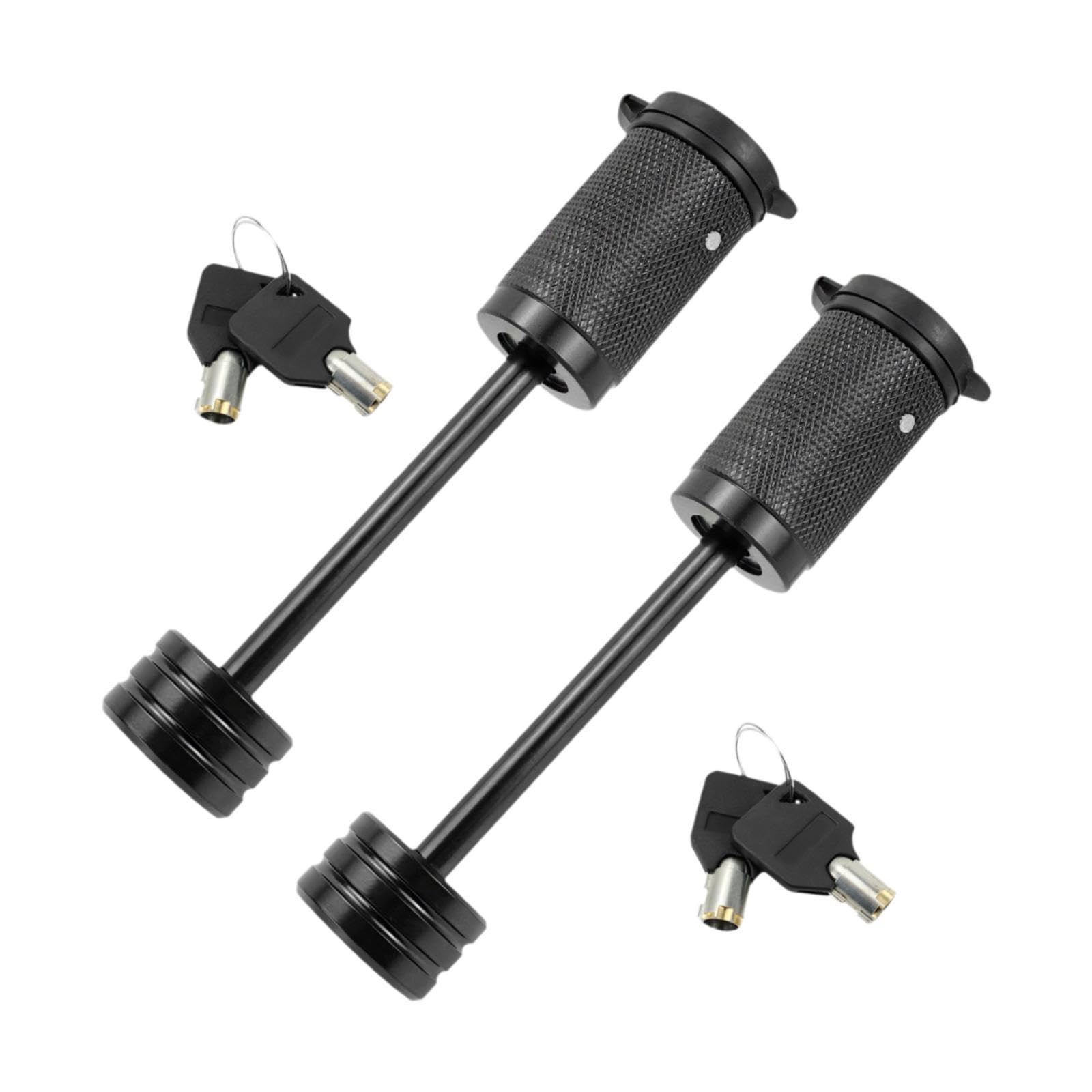 Trailer Hitch Lock, 1/4 Inch Diameter, 2 1/2 Inch Span for Motorhome, Heavy-Duty Anti-Theft Security Lock for RV, Camper- 2pcs