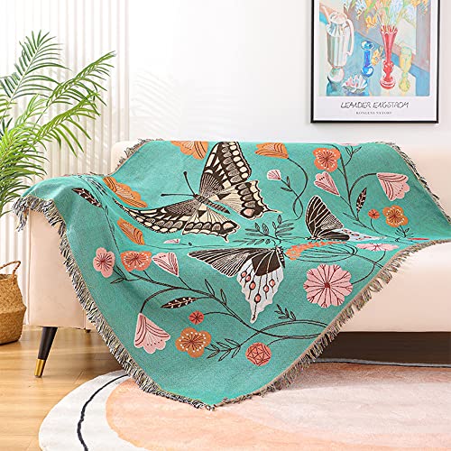 Hopstar Butterfly Throw Blanket Mexican Western Blankets And Throws Boho Wall Tapestry Couch Cover Blanket For Bed Living Room Beach Travel 51"X63" #TOP1