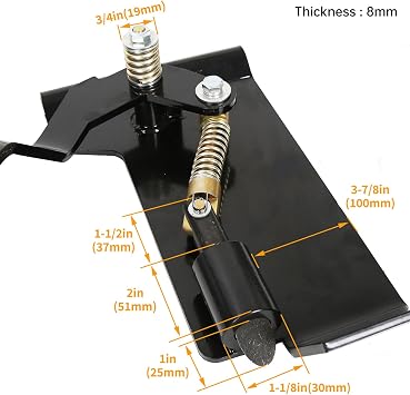 2X Weld On Skid Steer Quick Attach Conversion Adapter Quick Tach Latch Box