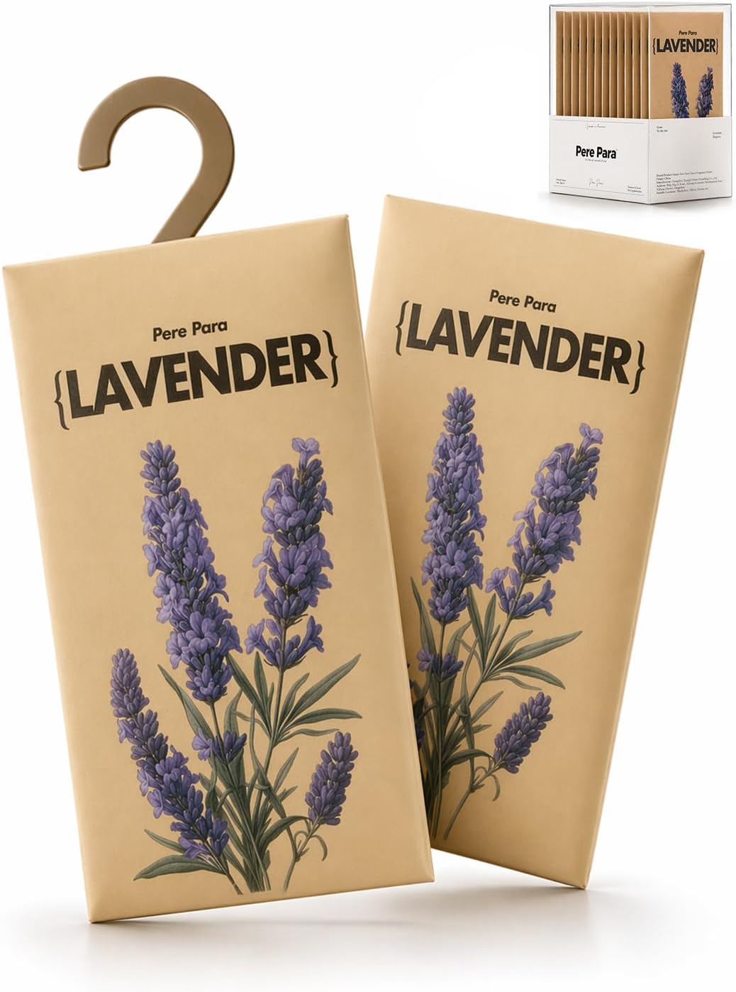 12 Paquetes Ambientadores de Lavanda para Armario y Cajones