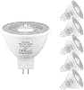 MR16 LED Bulbs Warm White 3000K, AC/DC 12V/24V GU5.3 LED Spotlight Bulbs, 5W 470LM Light Bulb Equivalent 50W MR16 Halogen Bulb, Non-dimmable, 38° Beam Angle, for Landscape, Track Lighting, 6 Pack [Energy Class F]