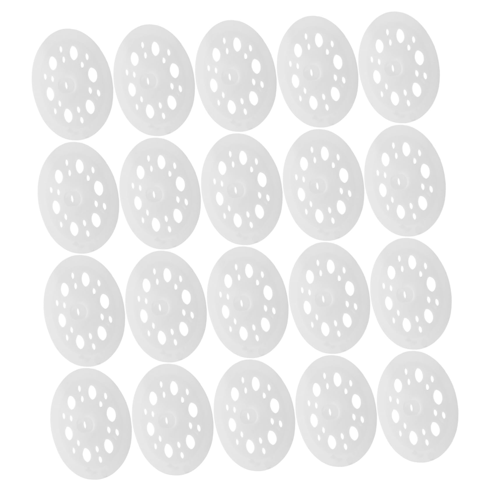 Arandelas de Plástico Blanco 45mm 200 Uds para Paneles | Polipropileno, Distribución de Carga y Fijación Segura, Uso en Construcción y Renovación