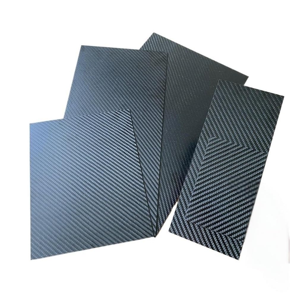 1 szt. 2 mm 3K Twill Matowy arkusz z włókna węglowego - Panel z czystego węgla o wysokiej wytrzymałości do dekoracyjnego i konstrukcyjnego wzmocnienia(245x395mm)