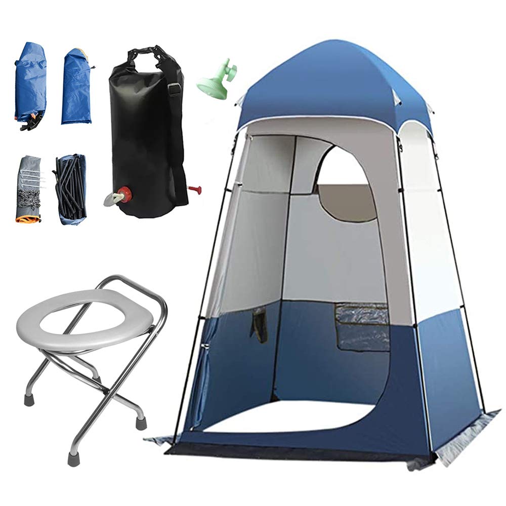 Buy Privacy Tent For Portable Toilet with Folding Camping Toilet Chair
