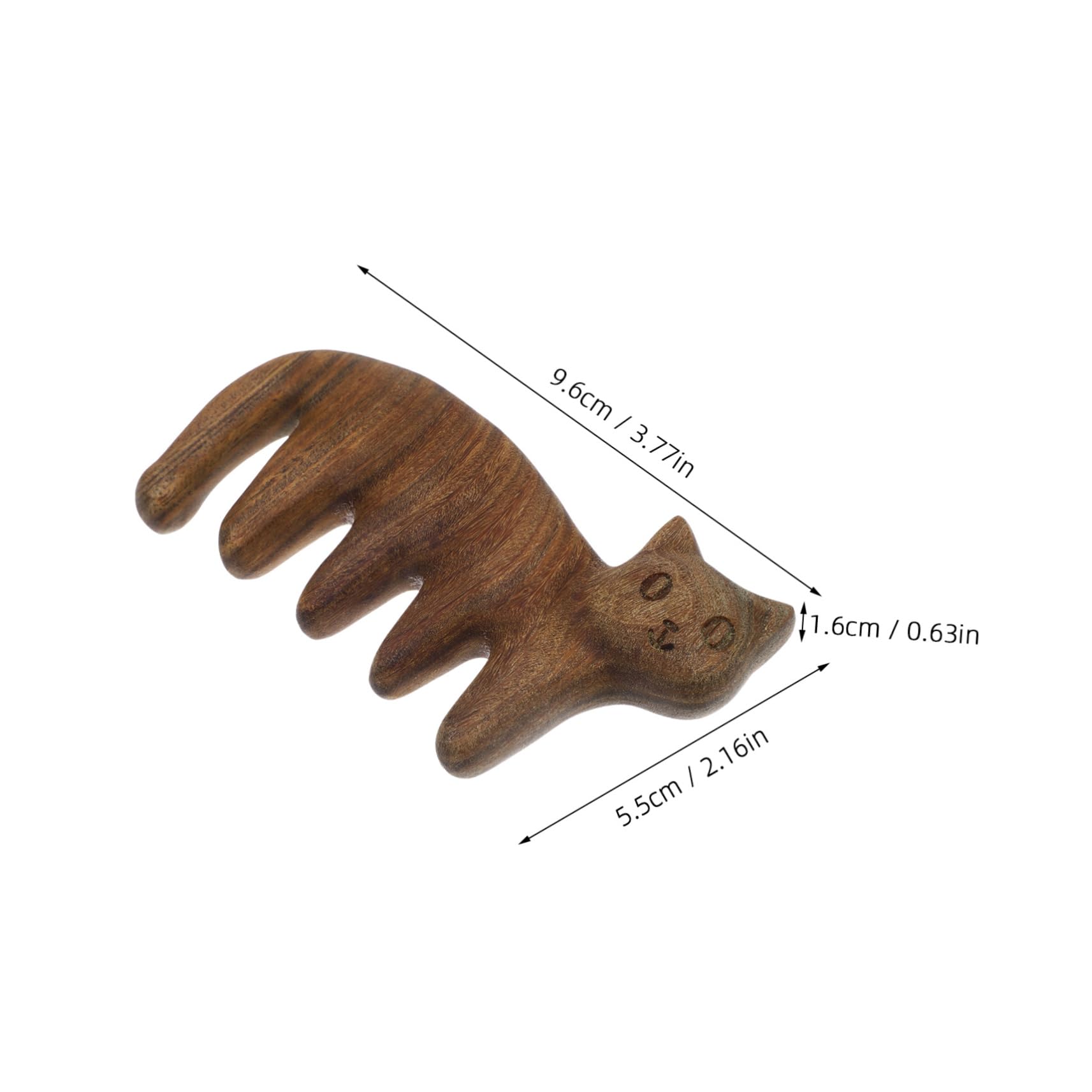 3stücke Holzkamm Für Kopfhautmassage Katzenförmiger Massagekamm Grünem Sandelholz Für Kopf Nacken Und Rückenmassage Handgefertigtes Pflegegerät Entspannung