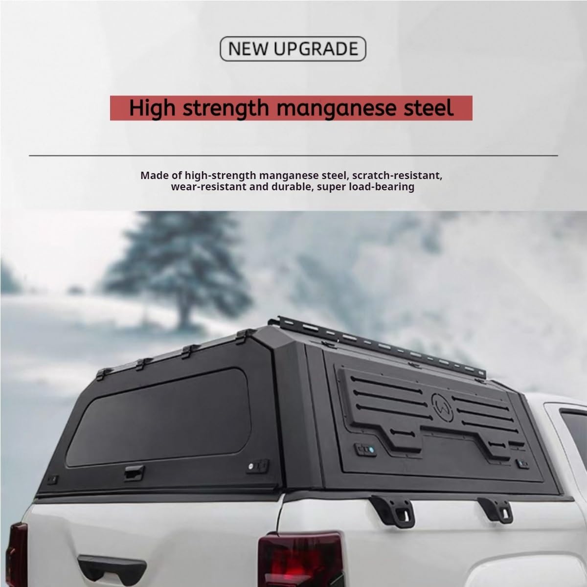 Tonneau-Abdeckung, Pickup-Überdachung, Camper-Hardtop, Truck-Topper, Bettkappe, Aluminium-Überdachung, kompatibel mit RAM 1500 REV PHEV RHO 2025, 5,7', Zubehörabdeckungen for LKW-Betten(RHO