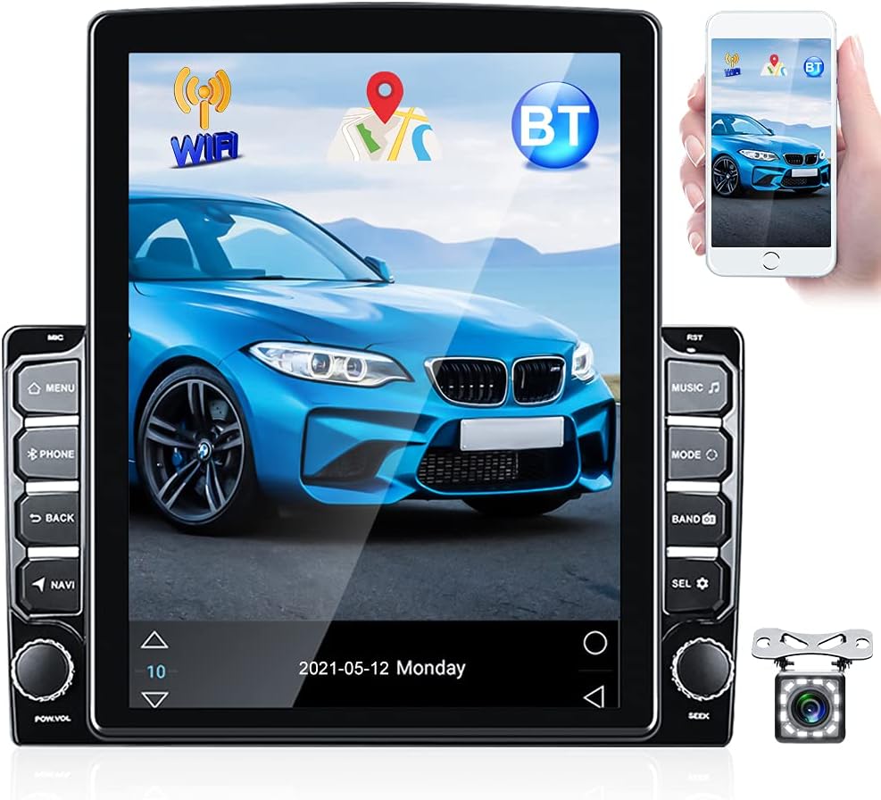 Android Car Stereo Double Din in Dash GPS Navigation 9.7 Inch HD 2.5D
