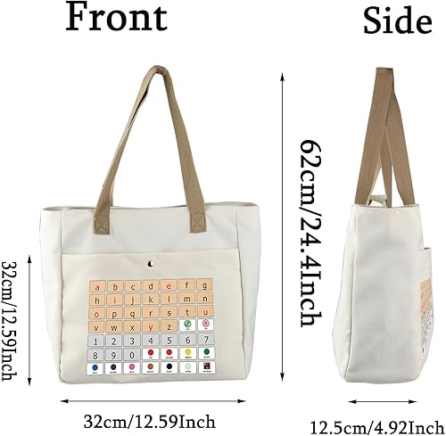 Miniatura 2 de BLUPARK Bolsa de mano para patólogos del habla y lenguaje, regalo SLP para mujeres, patología del habla, terapia del habla, bolsa de vocabulario SLP