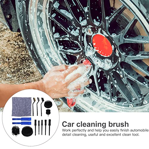 Escovas De Limpeza Do Carro Detalhes Cleaner: 15 Pcs Pincéis Detalhando Escovas Preto Auto Interior