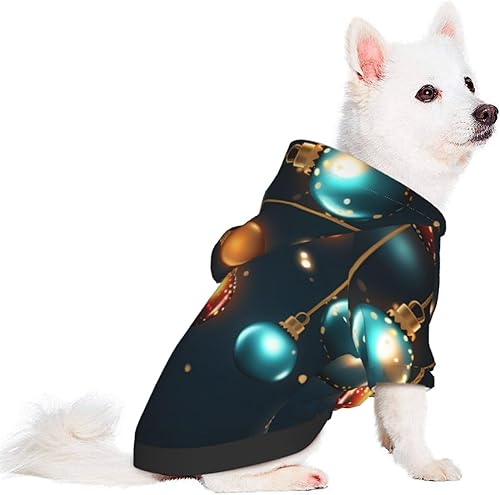 Miniatura 2 de Christmas Lights Chic 3D Dog Hoodies for Small Pets A Cozy Costume for Stylish Puppy Cosplay Delight XXL
