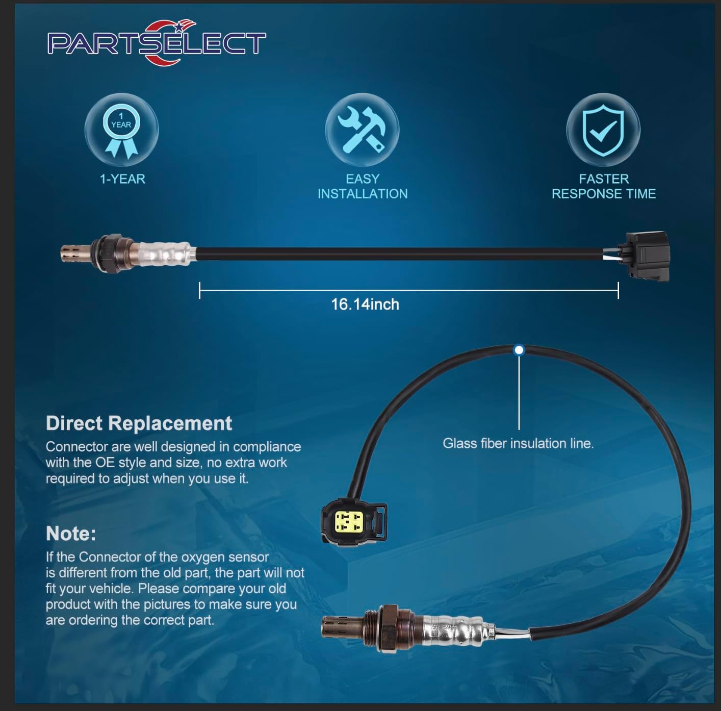 Set of 4 Oxygen O2 Sensor Upstream Downstream Replacement for Jeep Wrangler Grand Cherokee TJ for Dodge Ram 1500 2500 3500 Dakota Durango Neon for Chrysler PT Cruiser