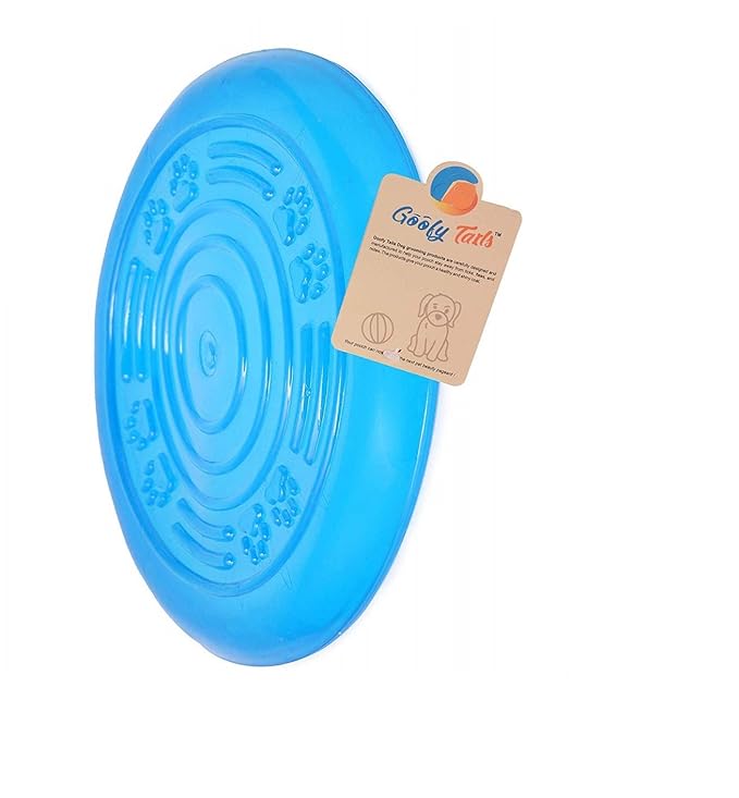 Goofy Tails Fetching Disc Dog Toys Flyer Rubber Fetch Dog Toy Dog