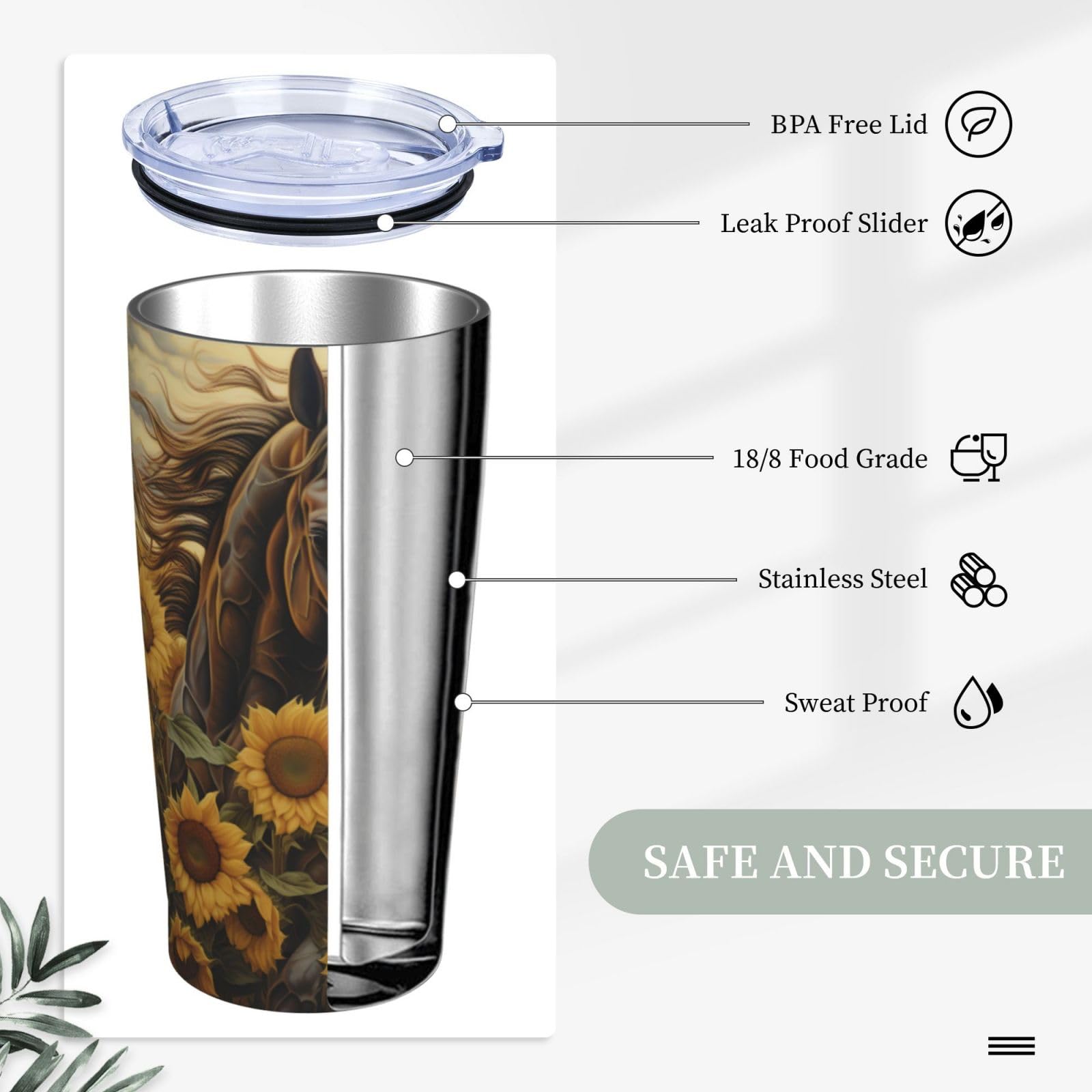 Cfpolar Tasse à Café Isotherme En Acier Inoxydable De 591 Ml