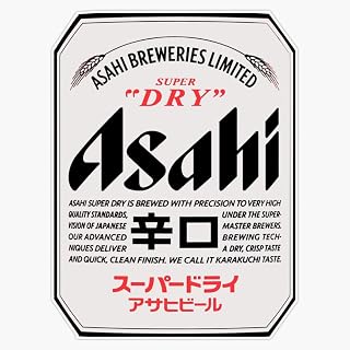 Asahi Super Dry Sticker Vinyl Waterproof Sticker Decal Car Laptop Wall Window Bumper Sticker 5"
