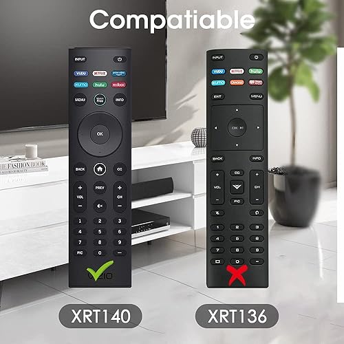 Vista 2 de Funda protectora para XRT140 Vizio Smart TV, soporte de silicona para XRT140 LED QLED HD UHD TV, control remoto, a prueba de golpes, protector