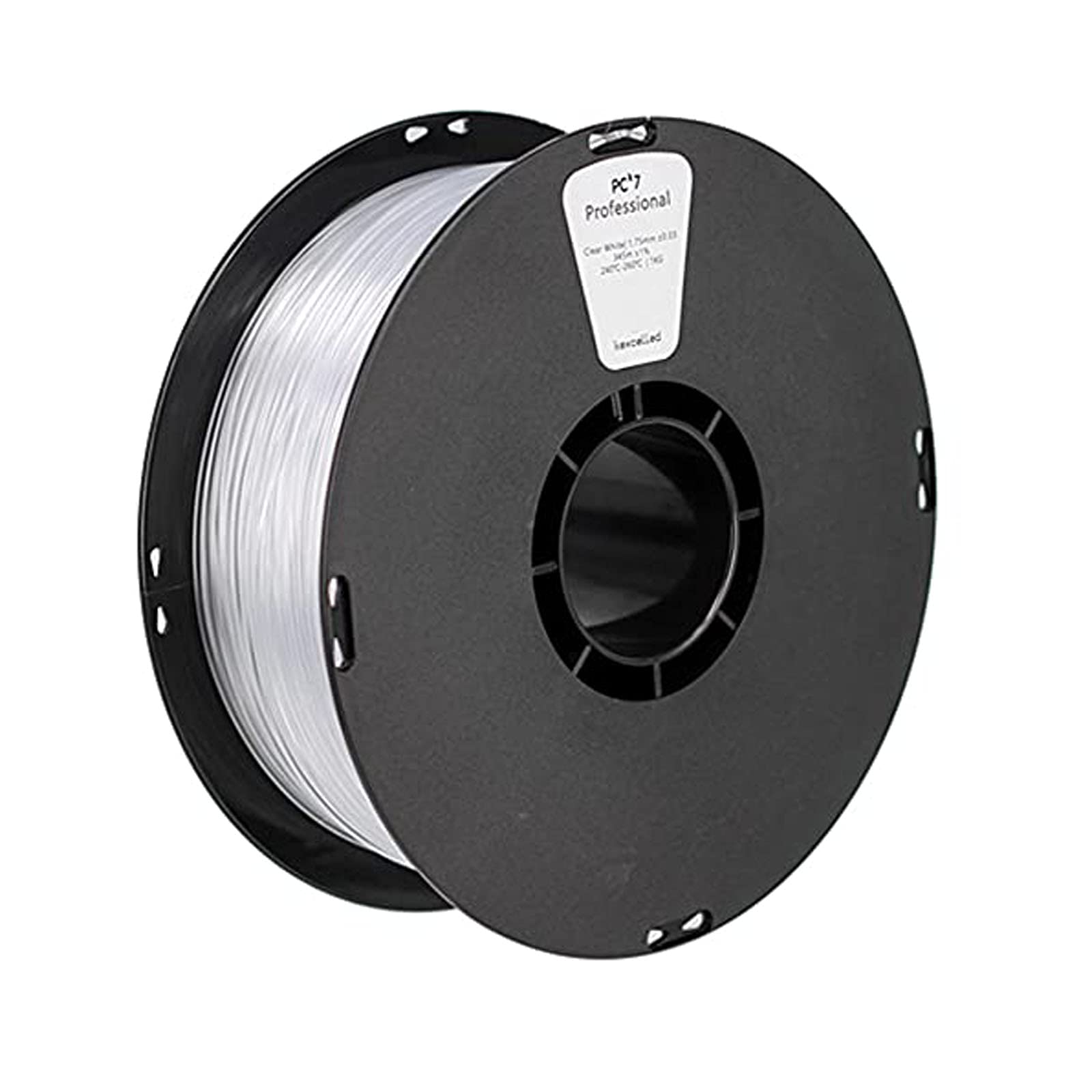 Materiały eksploatacyjne do drukarek 3D, Filament do drukarki 3D PC K7 1,75 mm 1 kg wielokolorowy(White)